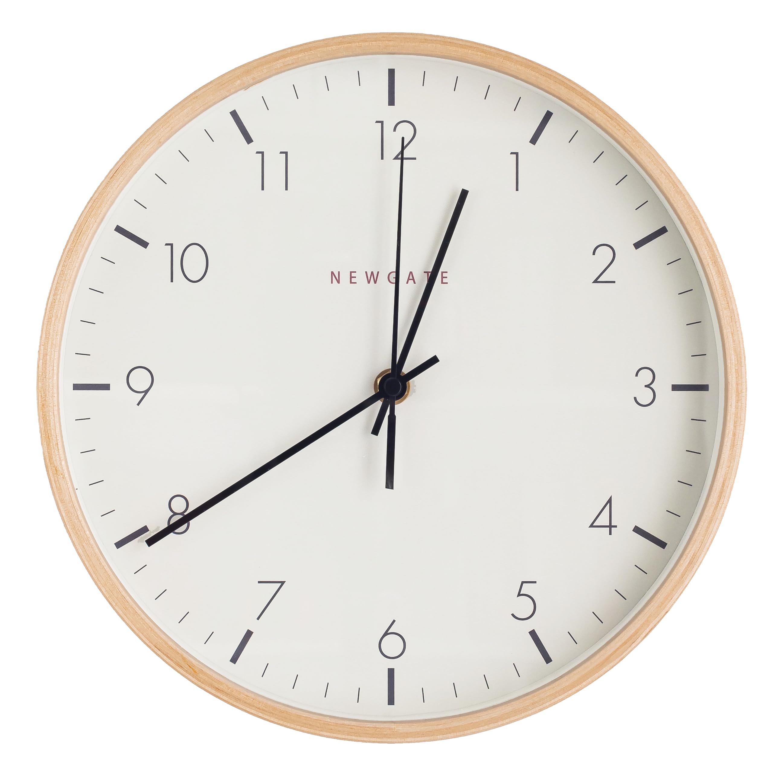 Genérico Reloj de Pared Madera Natural Moderno Minimalista Quartz Movimiento Silencioso