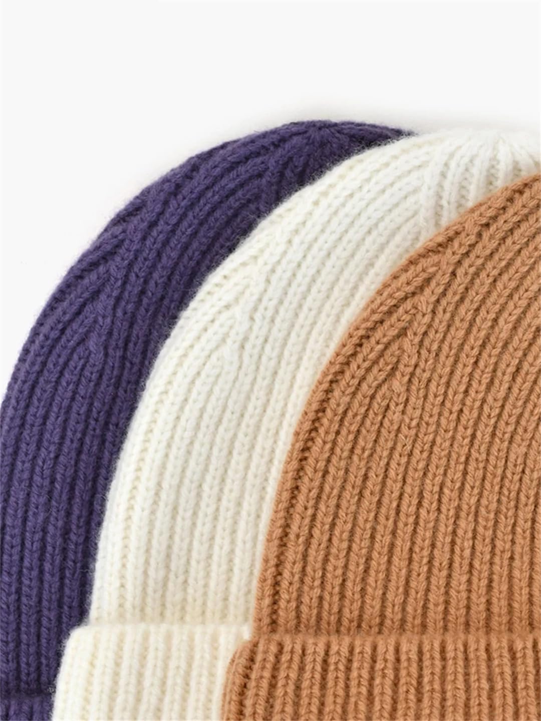Wvapzxx Cappello In Pura Lana Rossa Tinta Unita Berretto In Lana Lavorato A Maglia Invernale Da Donna Cappello Freddo Da Uomo Berretto Caldo Addensato
