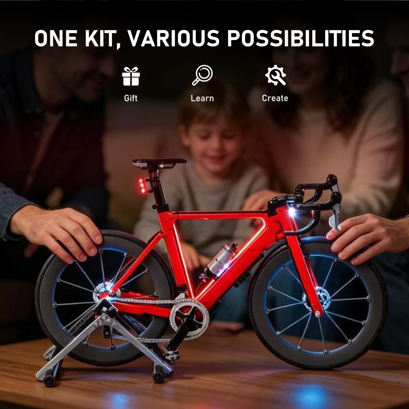 BRIKSMAX Zestaw oświetlenia 2.0 kompatybilny z klockami Lego Icons Road Bike 11380 – oryginalne zestawy oświetlenia LED (tylko akcesoria) do wyświetlacza, prezentów i kolekcjonerów