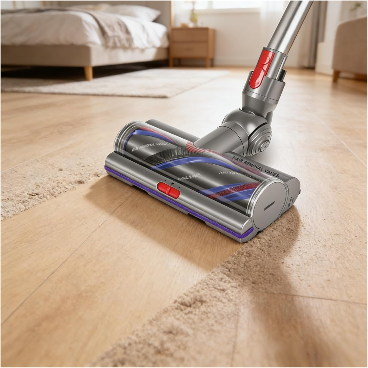 Upgrade High Torque Cleaner Head Replacement， Compatible with V11(SV14) V10(SV12) V15(SV22) V8(SV11) V7(SV10) Cordless Vacuum, Anti-Tangle Hair Removal Vacuum Head with Adjustable Suction