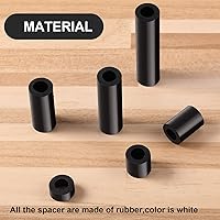 Vista 5 de Outus Kit de 120 separadores de tornillos de toma de corriente de 0.236 in, espacio redondo, sin rosca, espaciadores eléctricos de salida larga, kit