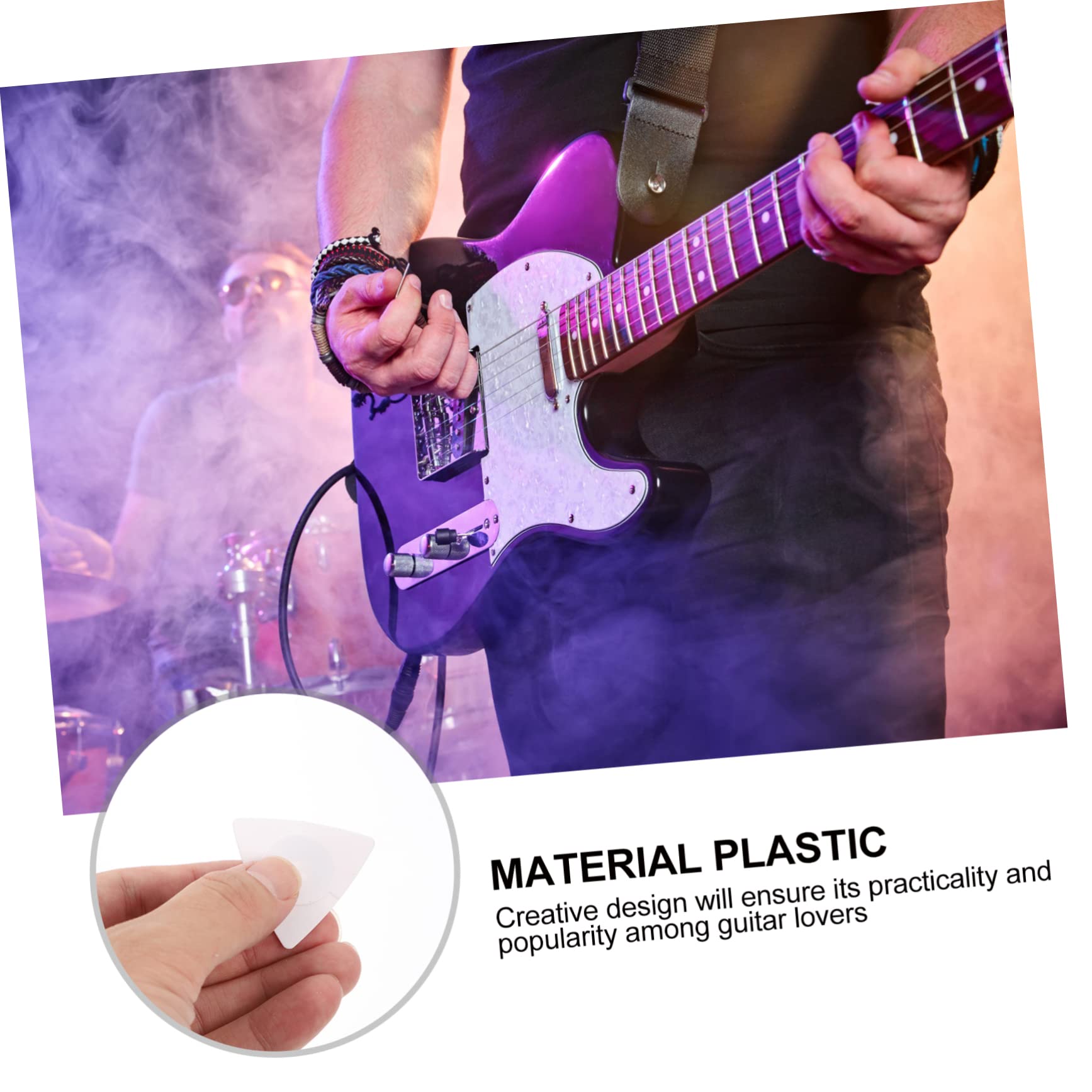 BESTonZON 5 Sets Gitarren Dreiecks Plektrum Stilvolles Gitarren Plektrum Instrumententeile Zubehör Instrumenten Übungswerkzeug Dreieckiges