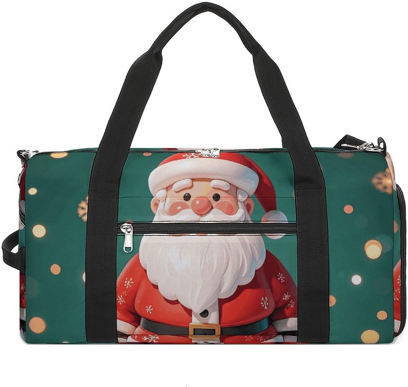 Gym Bag for Men Travel Duffle Bag Father Christmas Tote Bag Weekender Duffel Bag Weekender Bag for Sports