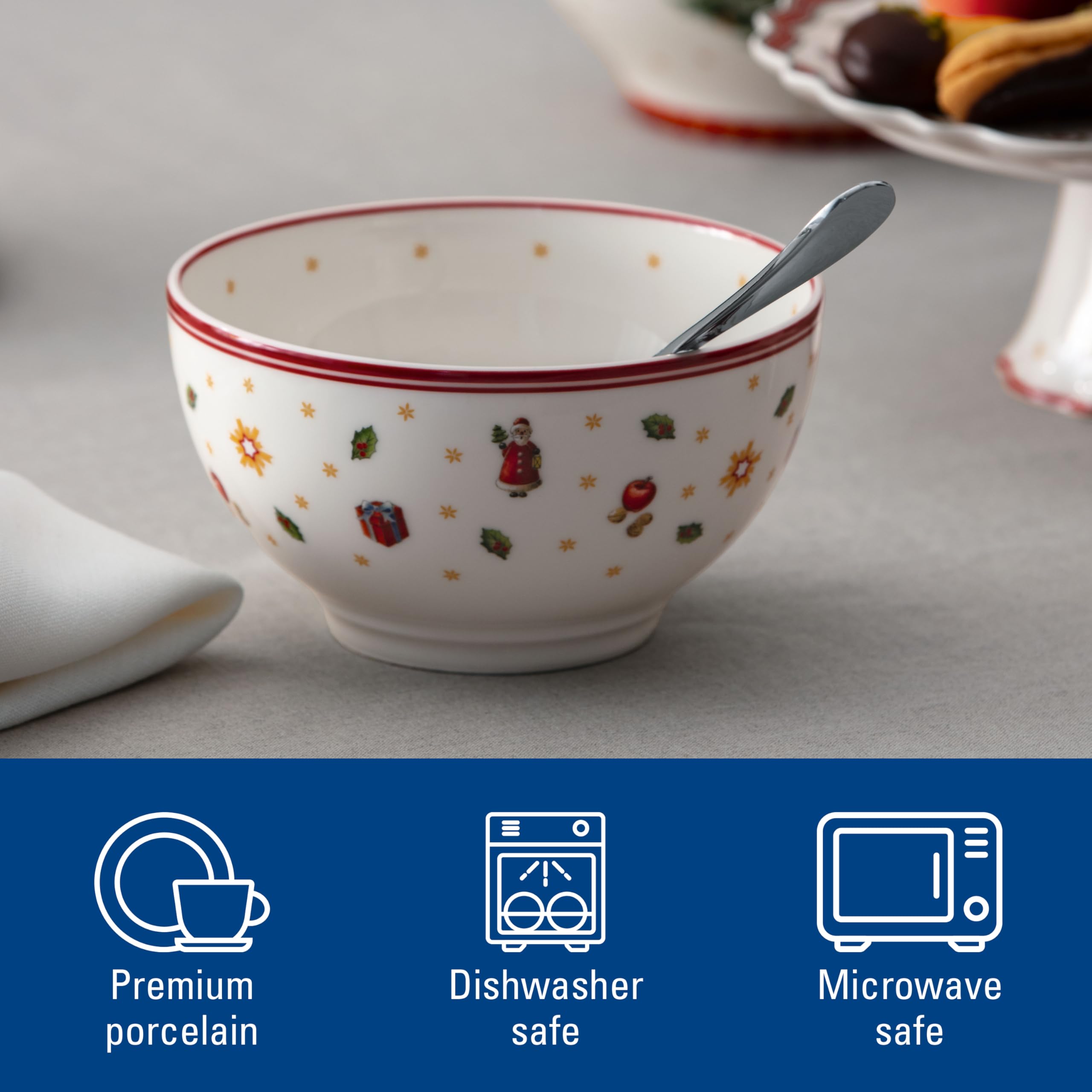 Villeroy & Boch – Toy's Delight Specials Miska, świąteczna zastawa stołowa z porcelany premium, idealna do łączenia i na prezent, wyprodukowana w Niemczech, nadaje się do mycia w zmywarce