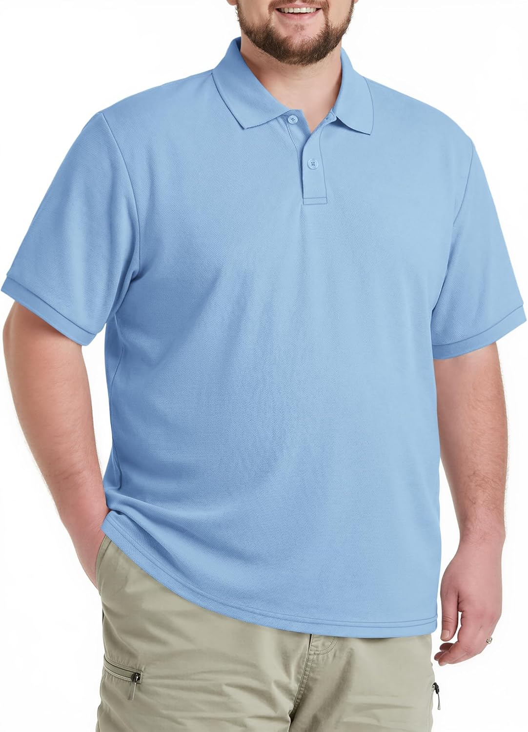 COOFANDY Men's Polo Shirts Short Sleeve Cotton Pique T Shirts Casual Summer Basic Tee Big and Tall