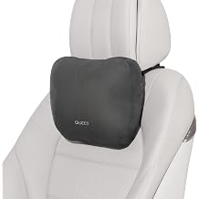 BEBAS Car Headrest Pillow, Comfy Car Neck Pillow for Driving Seat, Universal Neck Support Pillow with Adjustable Strap & Removable Washable Cover, Headrest Cushion for Pain ReliefBlack, 1 Pack