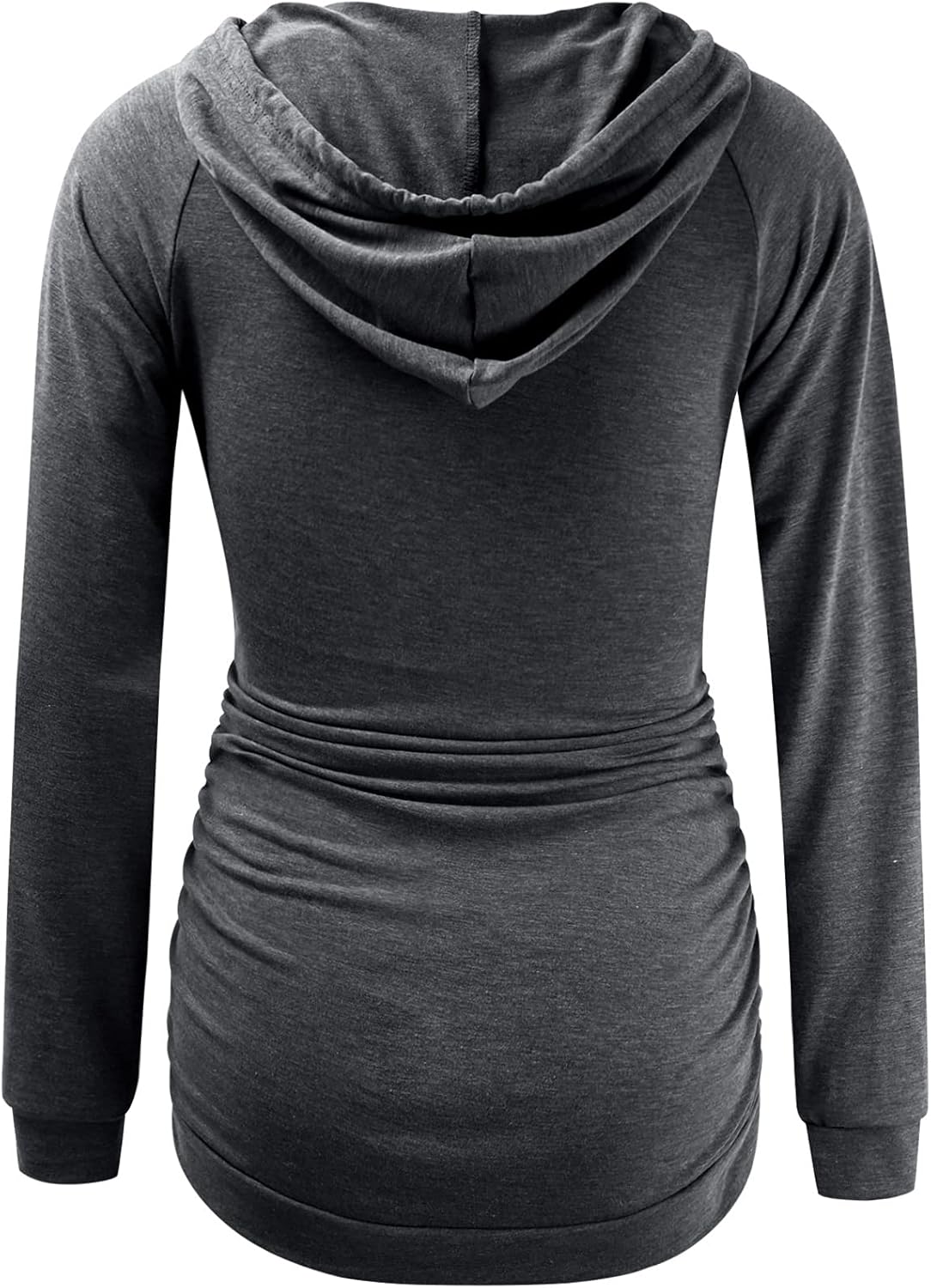 DEBELLY Maternity Hoodie Long Sleeves Shirt Casual Vneck Top Basic Cute Sweatshirts Light Weight Tee