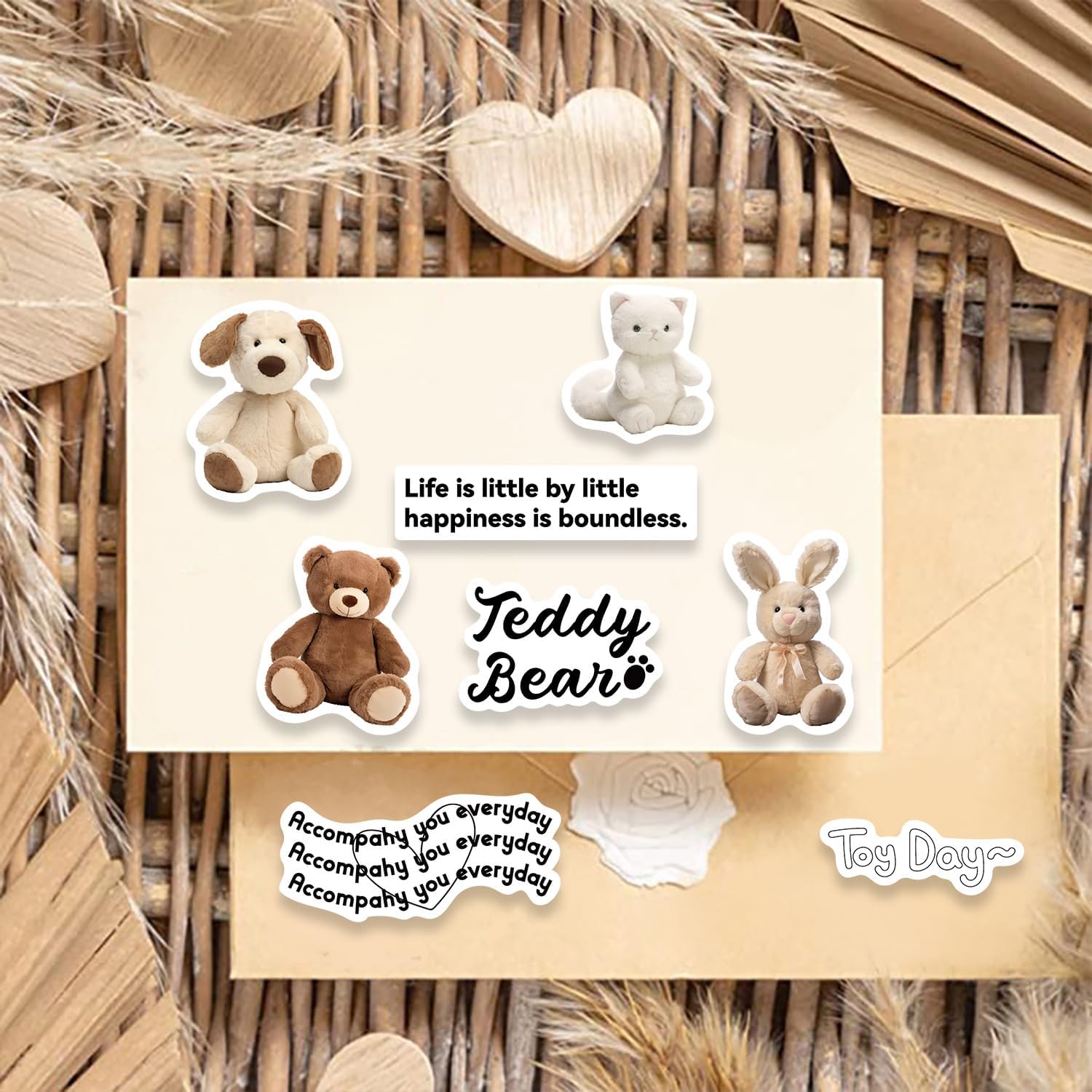 Korean Aesthetic Scrapbook Stickers for Girls, Vintage Journal Vinyl Decals image 2