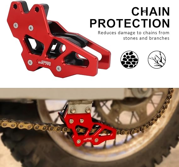 AnXin Motorcycle Chain Guide Guard Protector CNC for CRF150F 2003-2009 2012-2017 CRF230F 2003-2017 2019 CRF250F 2019-2023 Dirt Pit Bike Red