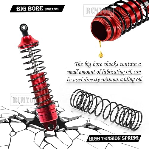 Miniatura 10 de RCMYou Amortiguadores RC y brazo de suspensión delantero trasero mejoras parte para 110 Slash 4x4 VXL, Rustler 4X4 VXL, Stampede 4X4 VXL, Hoss 4X4