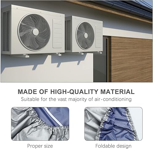 Miniatura 3 de Cabilock Cubierta de malla de protección completa para aire acondicionado para unidad de aire acondicionado al aire libre