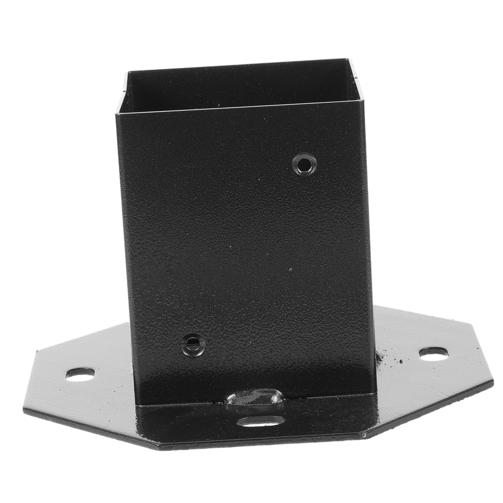 Protezione Base per Palo Cassetta Postale e Deck in Metallo Nero