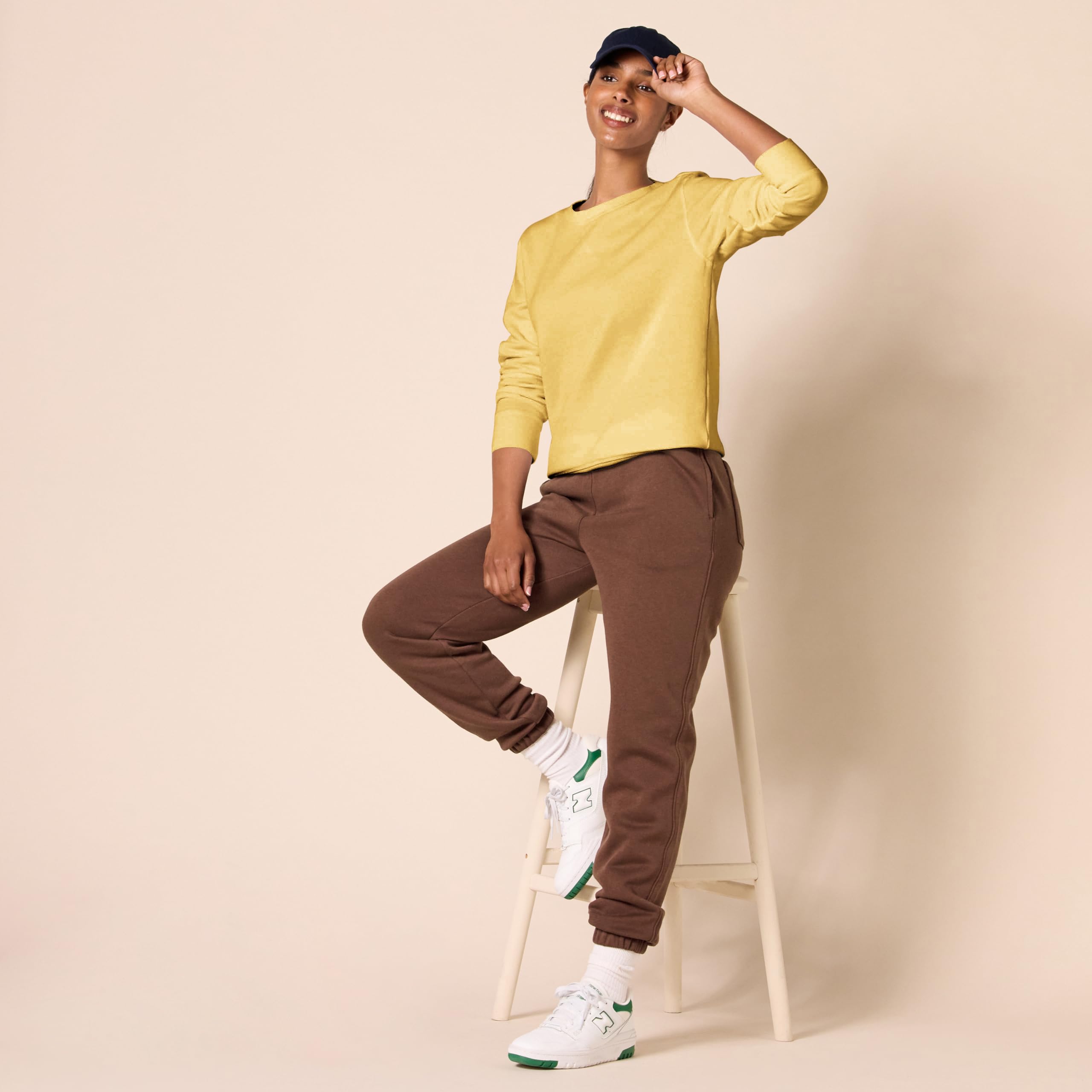 Amazon Essentials Felpa in Pile Girocollo (Disponibile in Taglie Forti) Donna