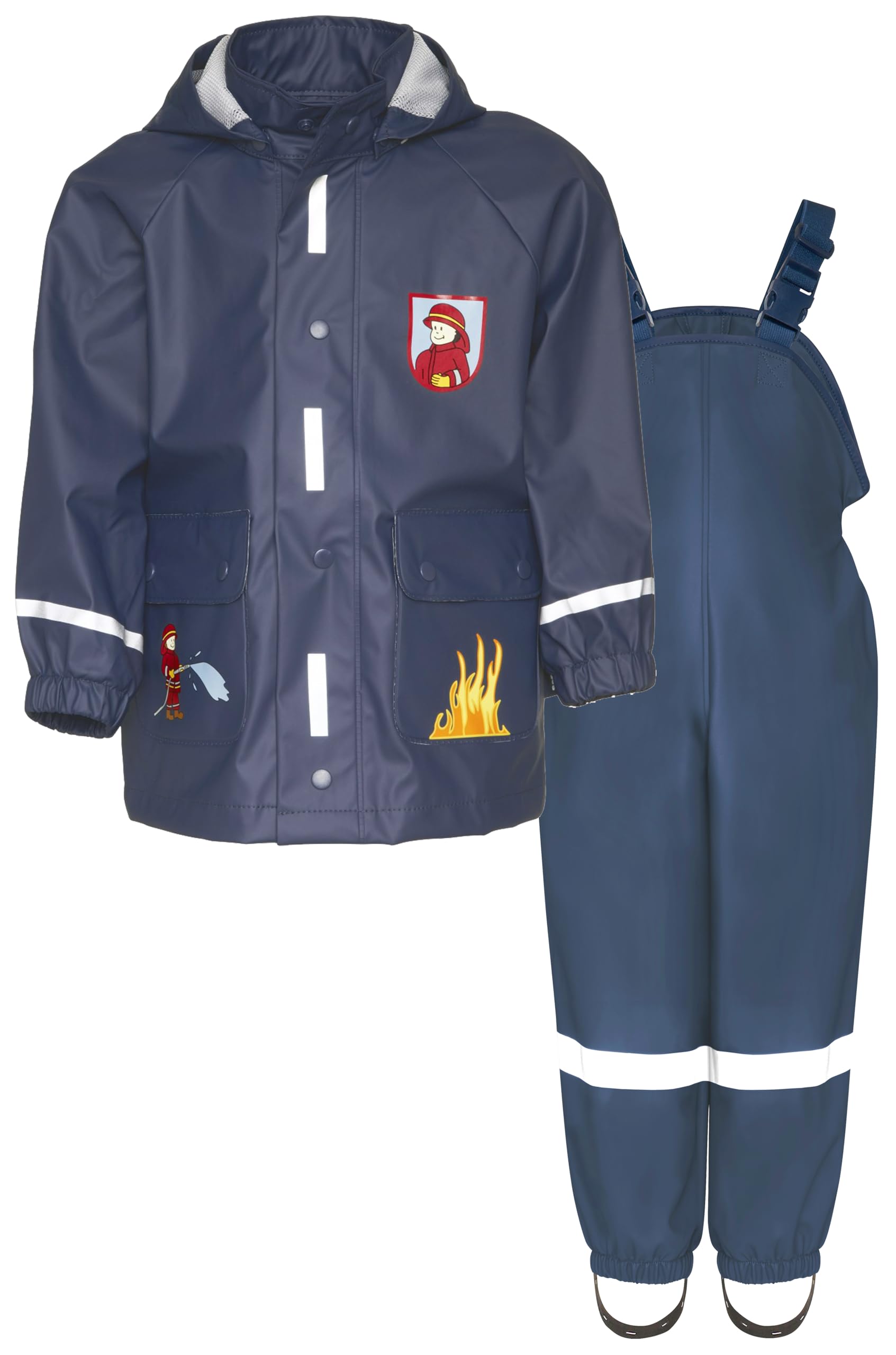 Playshoes Unisex Kinder Regen-set Regenlatzhose Regenanzug (2er Pack)