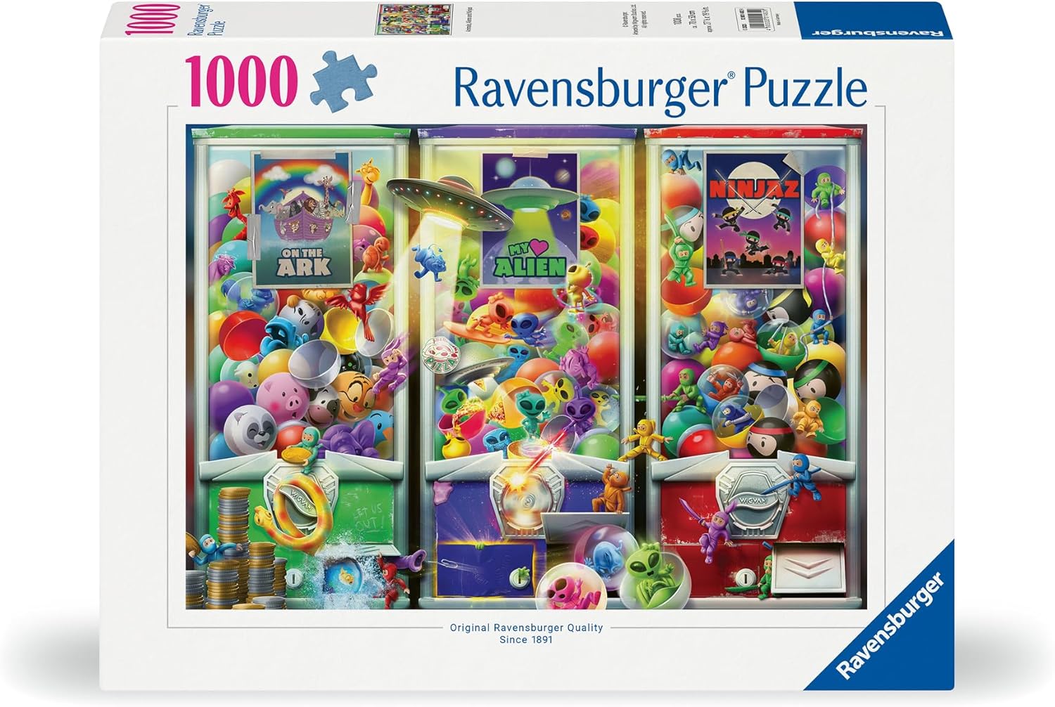 Ravensburger Animals, Aliens and Ninjas 1000 Piece Jigsaw Puzzle | Premium Puzzling Experience | Unique and Interlocking Fit | Handcrafted Tooling