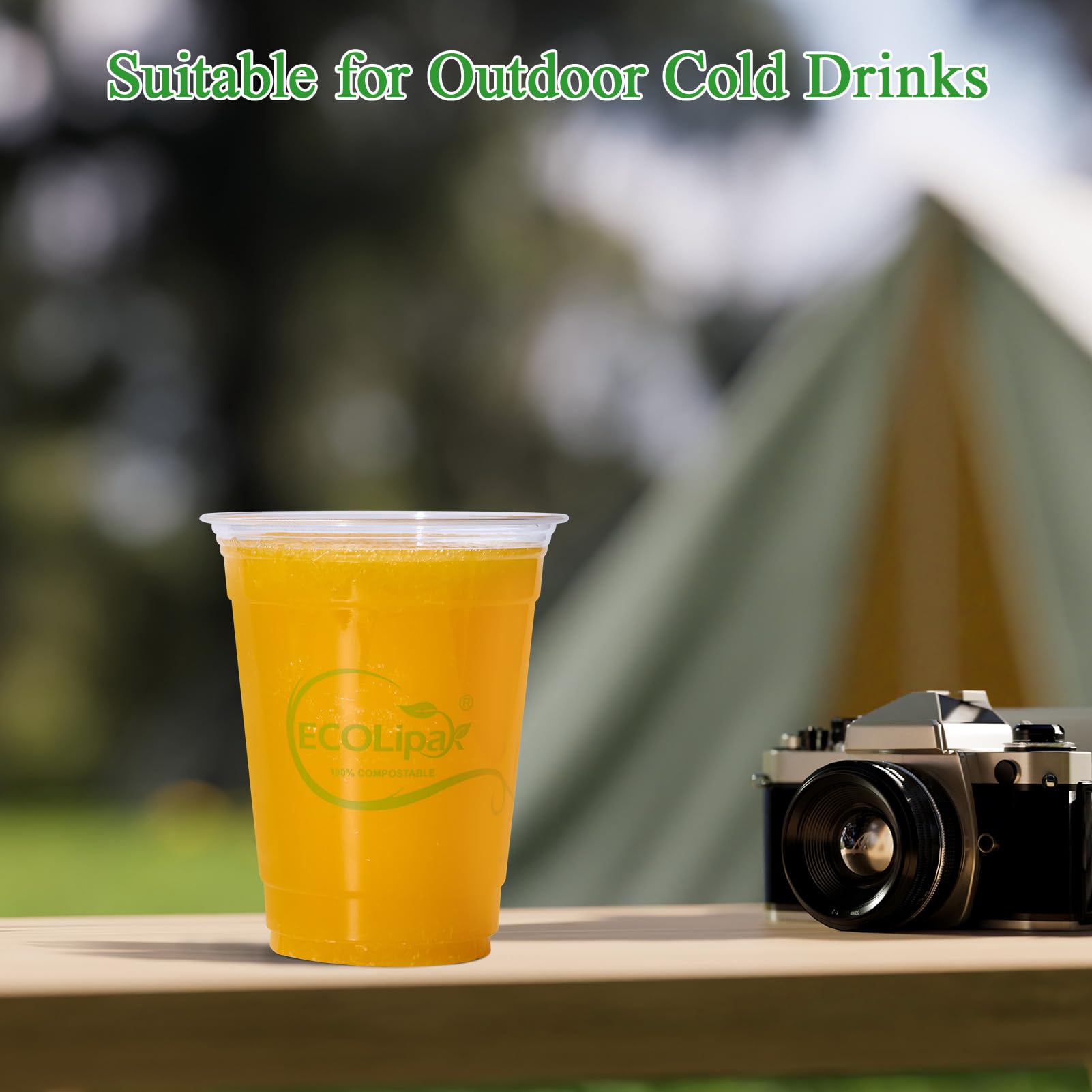 Snapklik.com : 1000 Count 16 OZ Clear Compostable Plastic Cups ...
