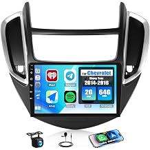 2G+64G Car Radio for Chevrolet Chevy Trax 2014-2016 with Wireless Carplay Android Auto,9 Touchscreen Android 15 Car Stereo with Mirror Link WiFi/GPS Navigation Bluetooth FM/RDS SWC+Rear Camera