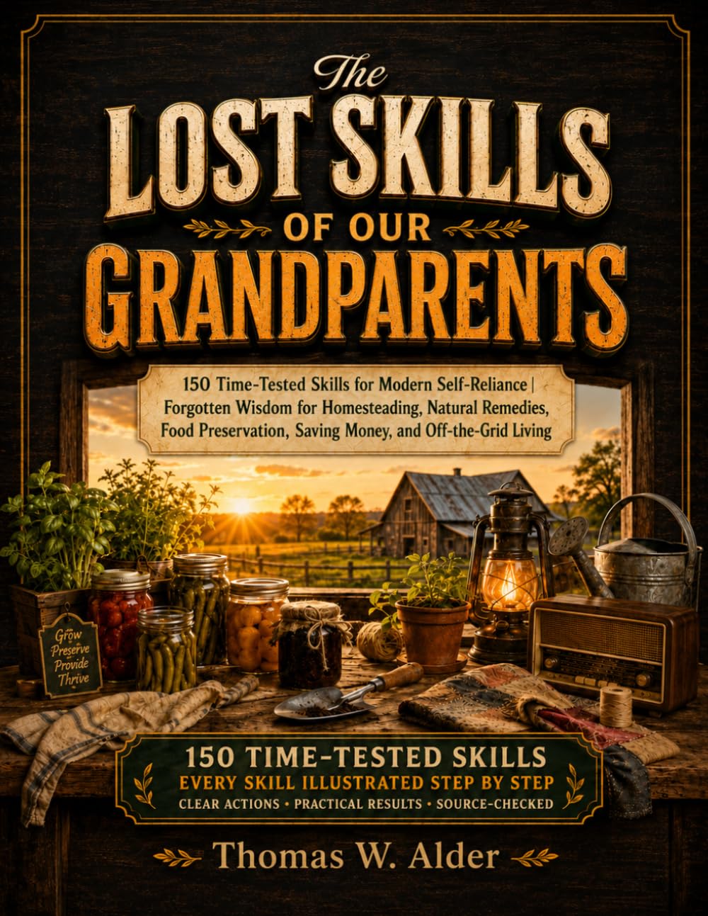 The Lost Skills of Our Grandparents: 150 Time-Tested Skills for Modern Self-Reliance | Forgotten Wisdom for Homesteading, Natural Remedies, Food Preservation, Saving Money, and Off-Grid Living