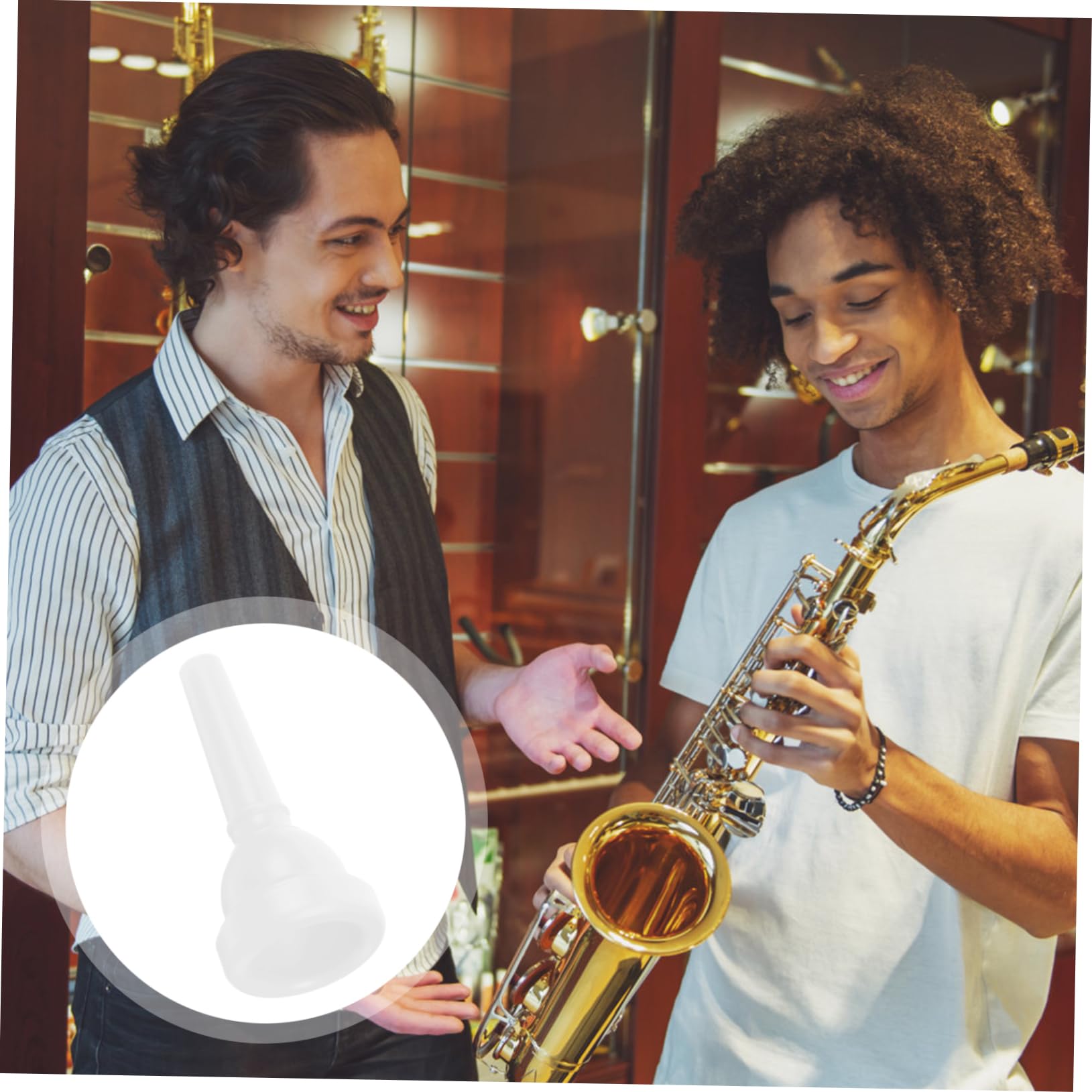 HEMOTON Musical Instrument Accessory Trombone Mouthpiece Alto Replacement for Trombone Made of Abs Plastic Safe for Long Use Lightweight Tiny Size Sound