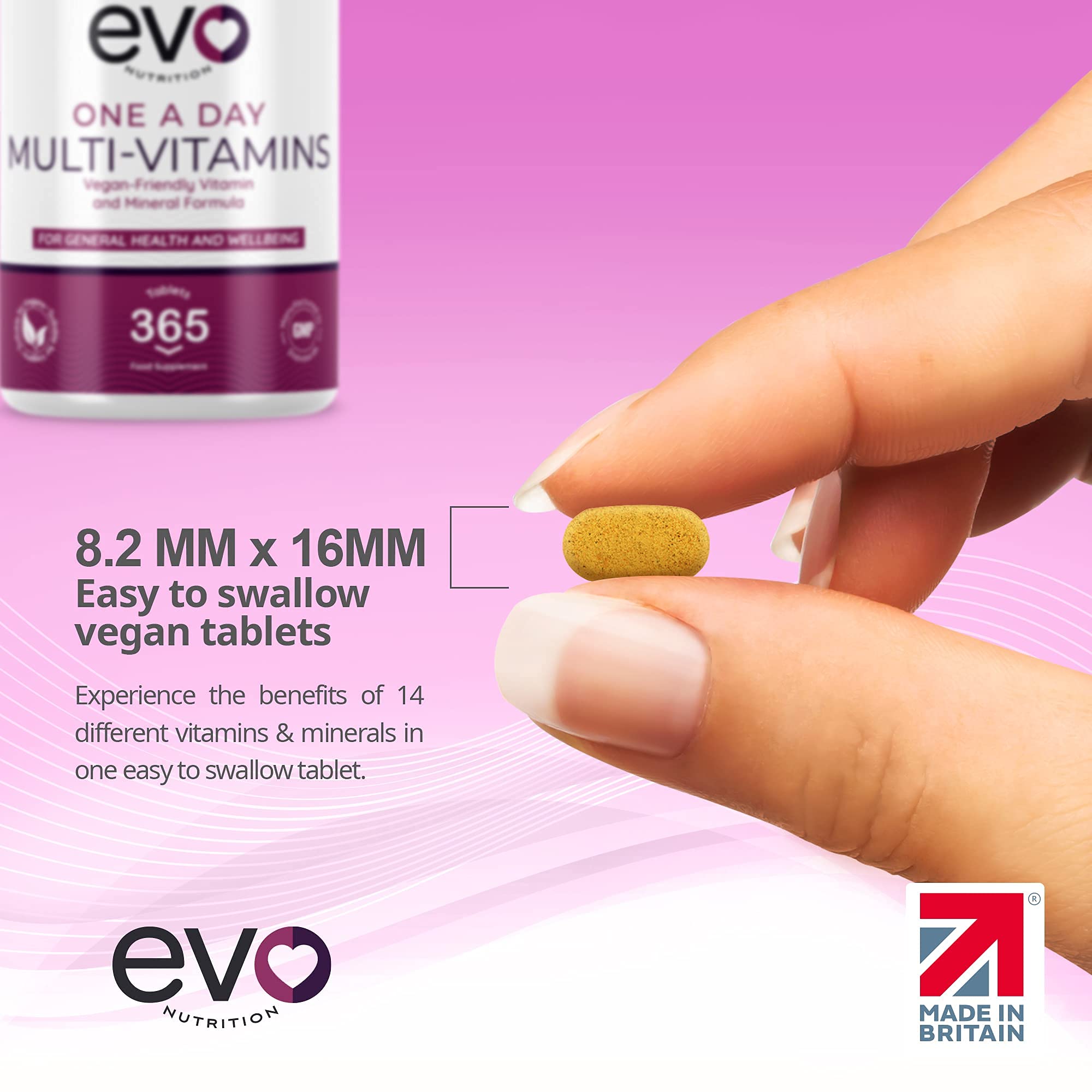 Multivitamins with Vitamin C & Zinc VeganFriendly Formula 365
