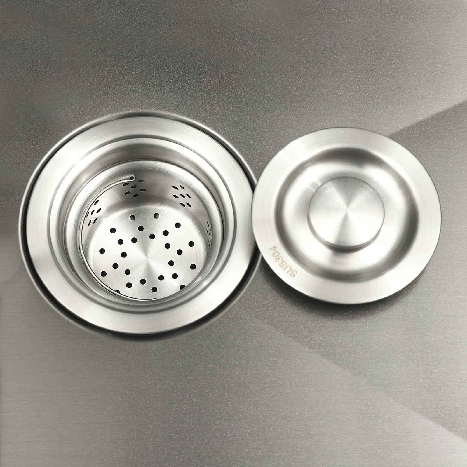 Fregadero de cocina, juego de fregadero de acero inoxidable, fregadero cascada con grifo retráctil, 1 lavabo empotrado, para cocinas, lavaderos, laboratorios, cafeterías, 68 x 45 x 20 cm