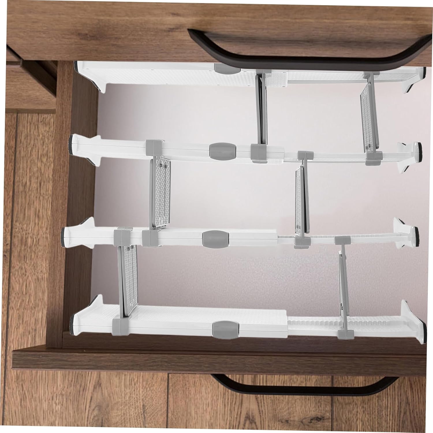 jojofuny Adjustable Drawer Dividers Expandable Drawer Organizer for Clothes Multiuse Storage for Bedroom Bathroom Kitchen Office Easy Installation and Build