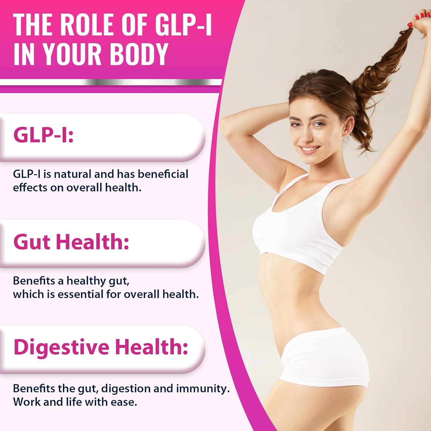 GLP-l Supplement for Women & Men, GLP-l Supplements with Akkermansia Probiotic, Berberine, Natural GLP-l - GLP-l for Immune, GLP-l Levels, Digestion, Gut & Overall Health, Vegan - 60 Capsules - Image 5