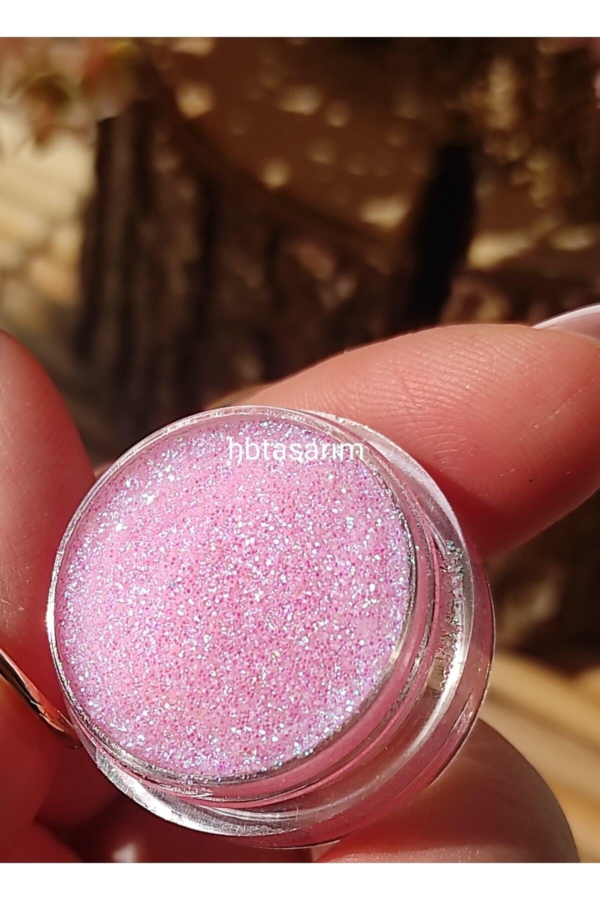 Hb Tasarım Doğal Jel Glitter Far - Mystical Pink 5Ml, serashinegozfarı226