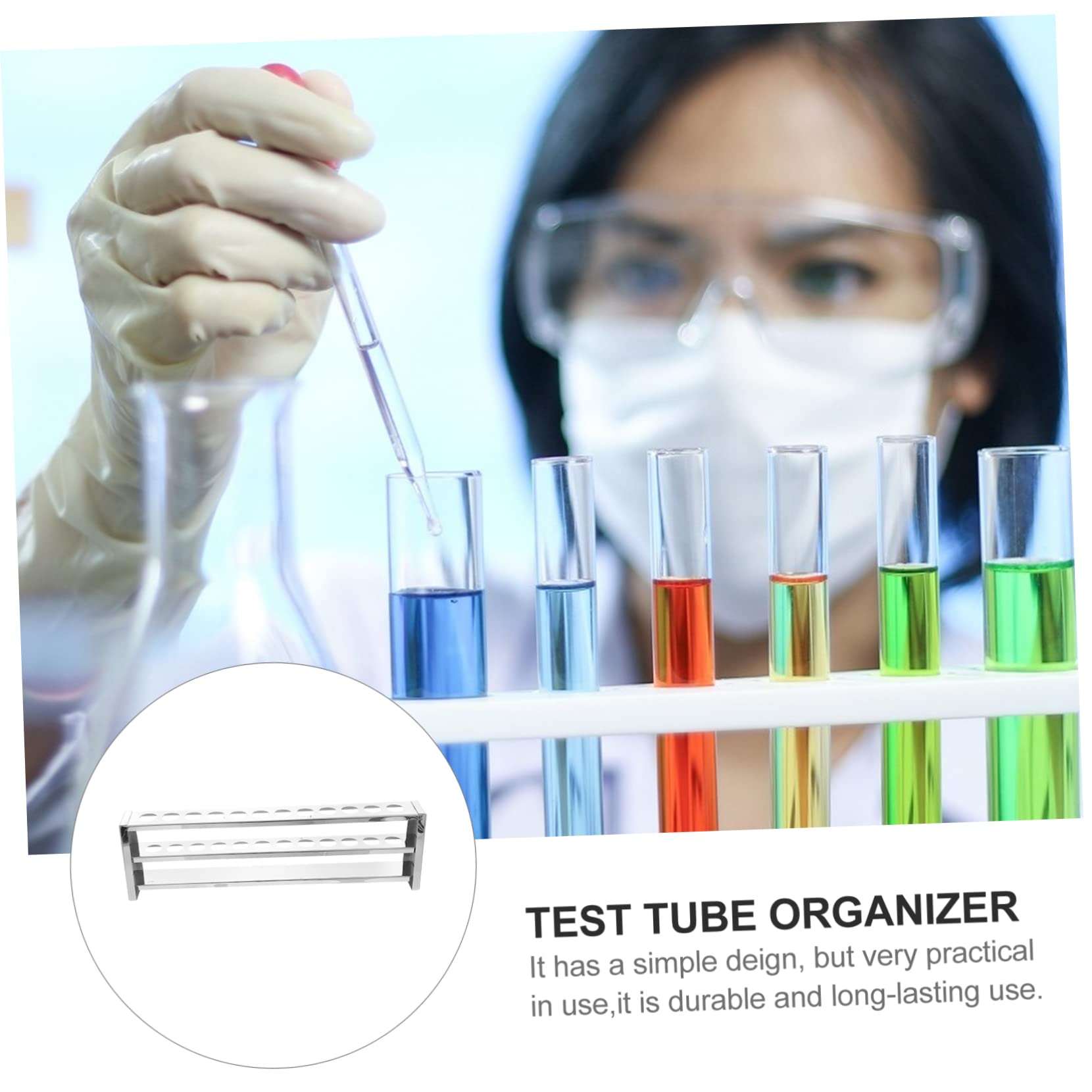2stücke Test Tube Rack Für Röhrchen Stabiler Und Praktischer Reagenzglasständer Für Und Bildungseinrichtungen Für Ordentliche Aufbewahrung