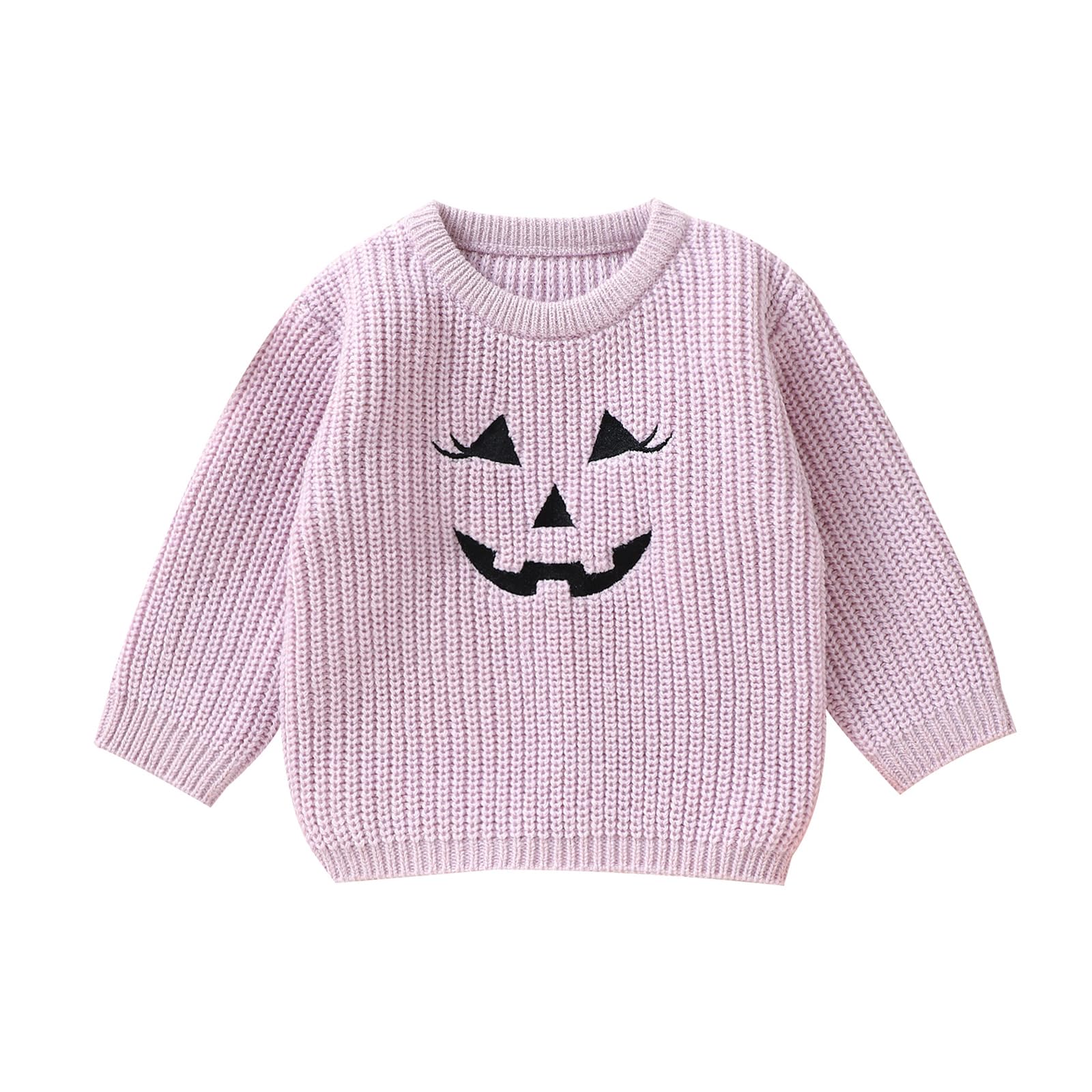 LSFYSZD Toddler Baby Girls Boys Halloween Pumpkin Sweaters Long Sleeve Crew Neck Winter Warm Knitwear Pullover Jumpers Top — view 178