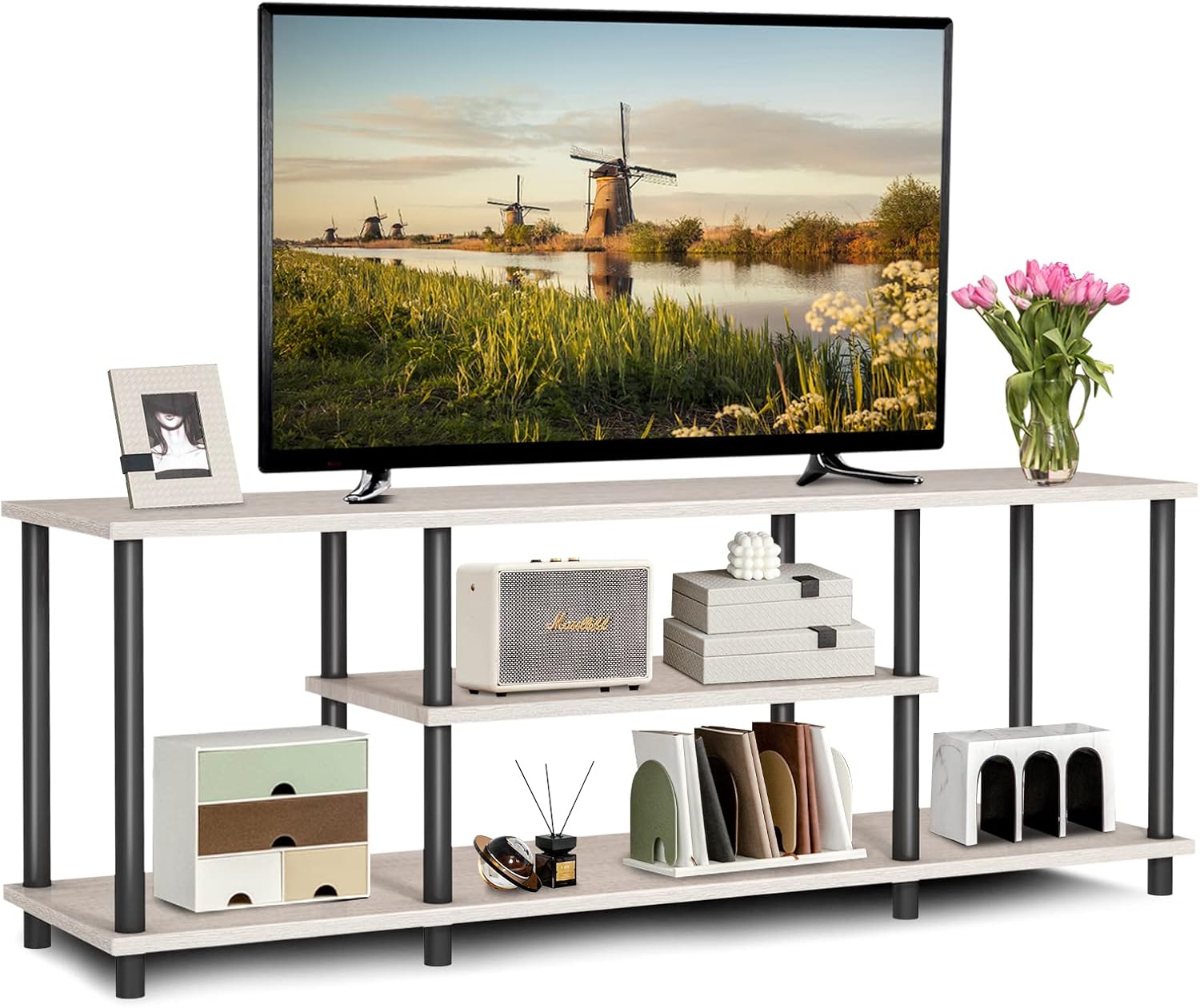 Giantex Armario de TV, Mueble de TV, Mesa de Televisión para