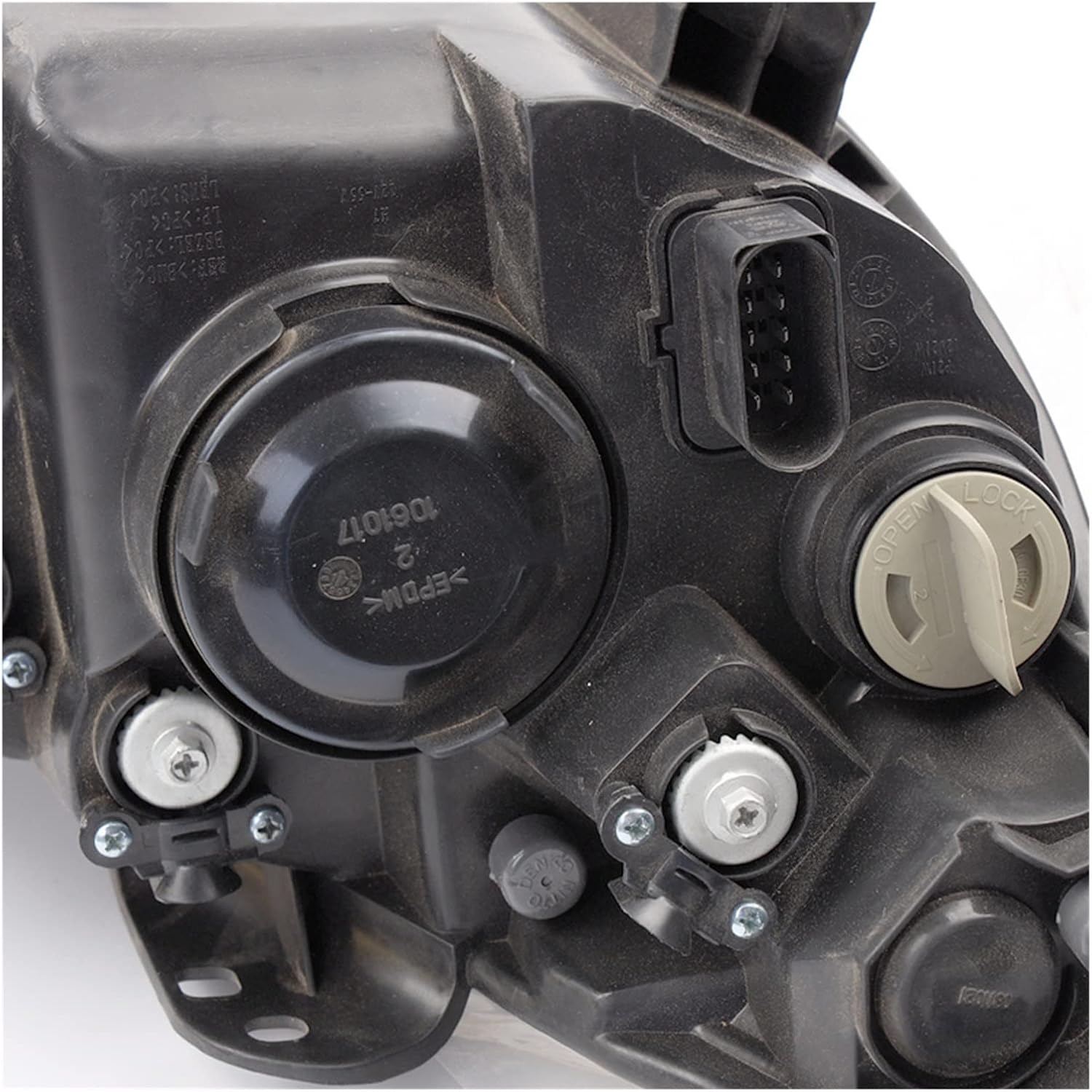 Front Bumper Headlight Headlamp Head Light Head Lamp Assembly Compatible With Baic D20 E130 E150(Left side,LED)