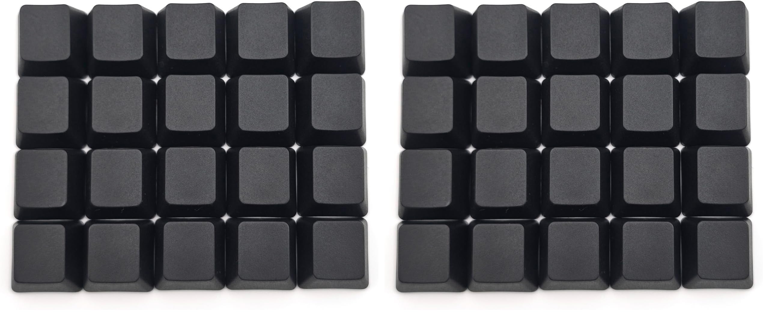 OEM Profile Blank Black Keycaps PBT Material 1U R4 Keycap for MX switches Mechanical Keyboard (Black, 20pcs) (Pack of 2)