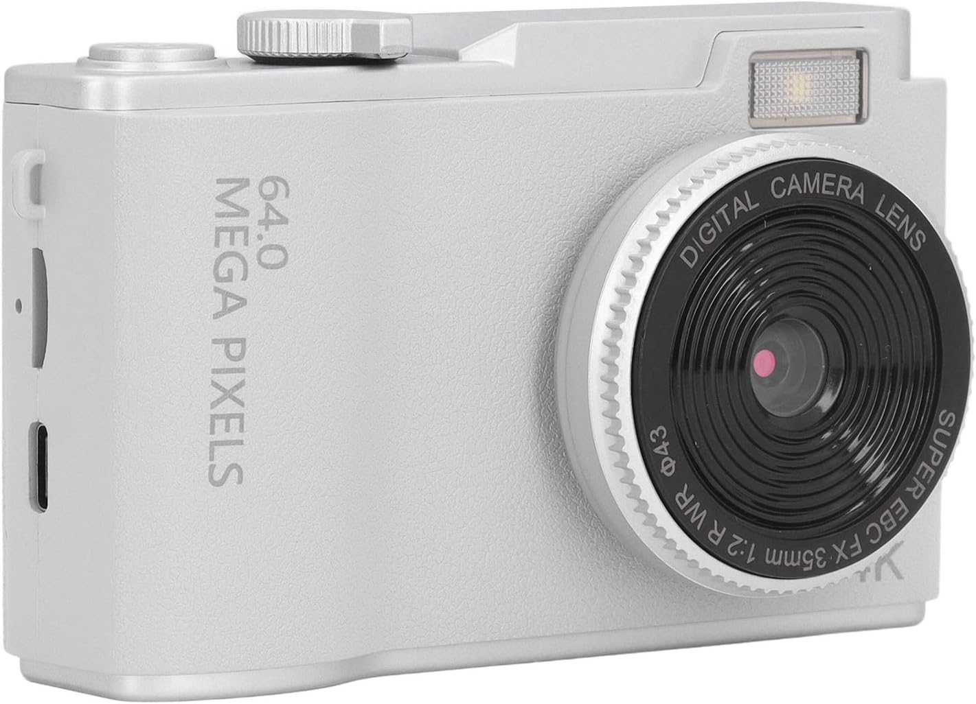 Jectse 48MP Digital Camera, 1080P Vlogging Camera with 16x Digital Zoom, Auto Focus Anti Shake Compact Selfie Camera with 2.4 Inch Screen, with Multi Color Filters, Face And Smile Catch