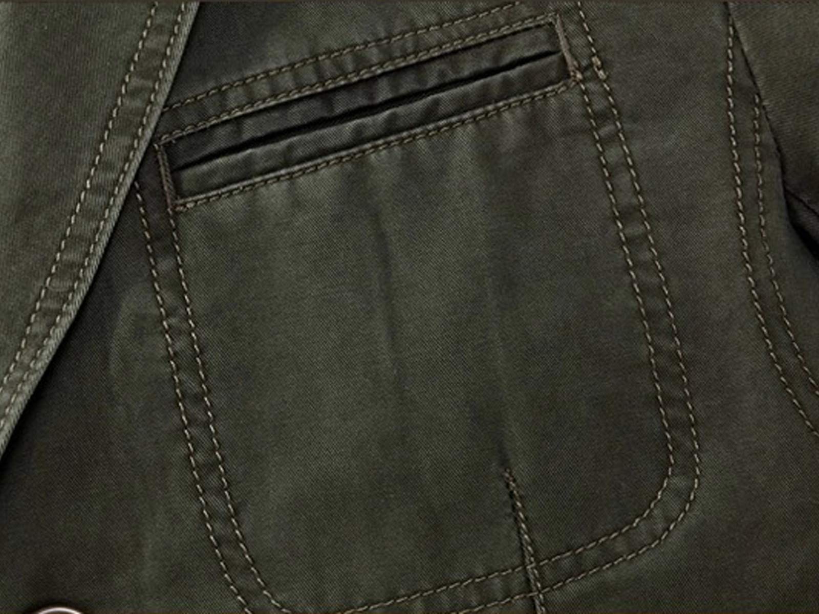 Męska marynarka casualowa, slim fit, klasyczny garnitur wojskowy, wiele kieszeni, lekki płaszcz