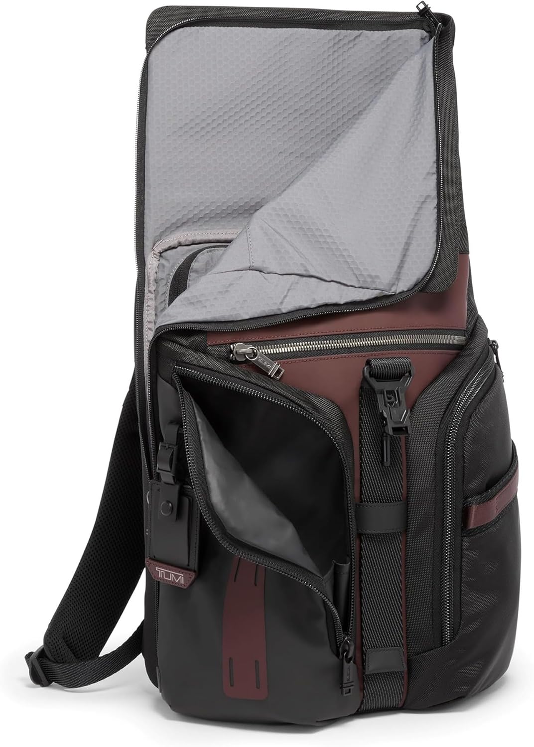 Tumi Mens Logistics Flap Lid Backpack Oxblood One Size