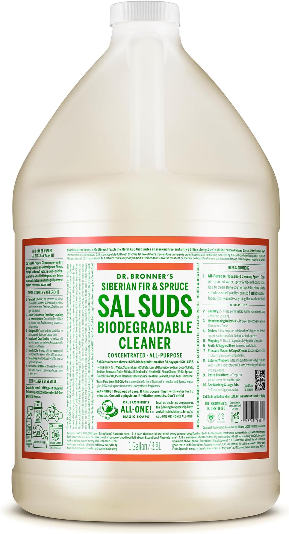 Dr. Bronner's Sal Suds Biodegradable Cleaner (16 oz