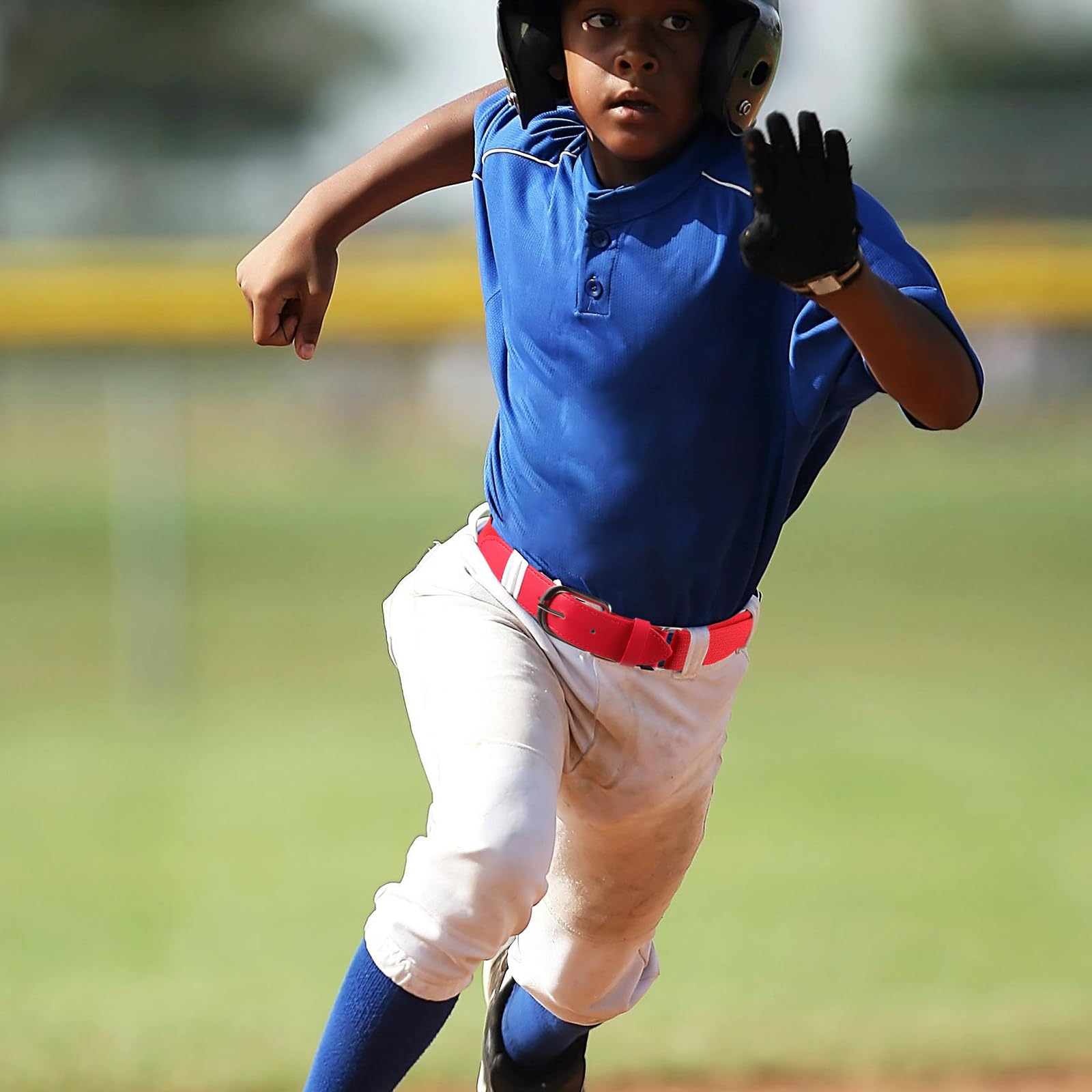 TENDYCOCO Cinturón Elástico Ajustable Para Béisbol Y Softbol Niños Jóvenes Cinturón Deportivo De Pu Rojo Para Jugadores De Béisbol