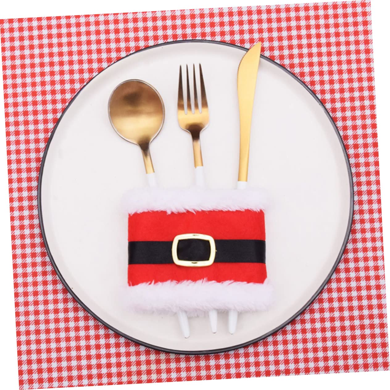 Cabilock 5 Set Portatovaglioli Natalizi Da Decorazioni Per Tavola Festiva Per Feste Natale Ristoranti E Decorazioni Domestiche 4 Pezzi*5
