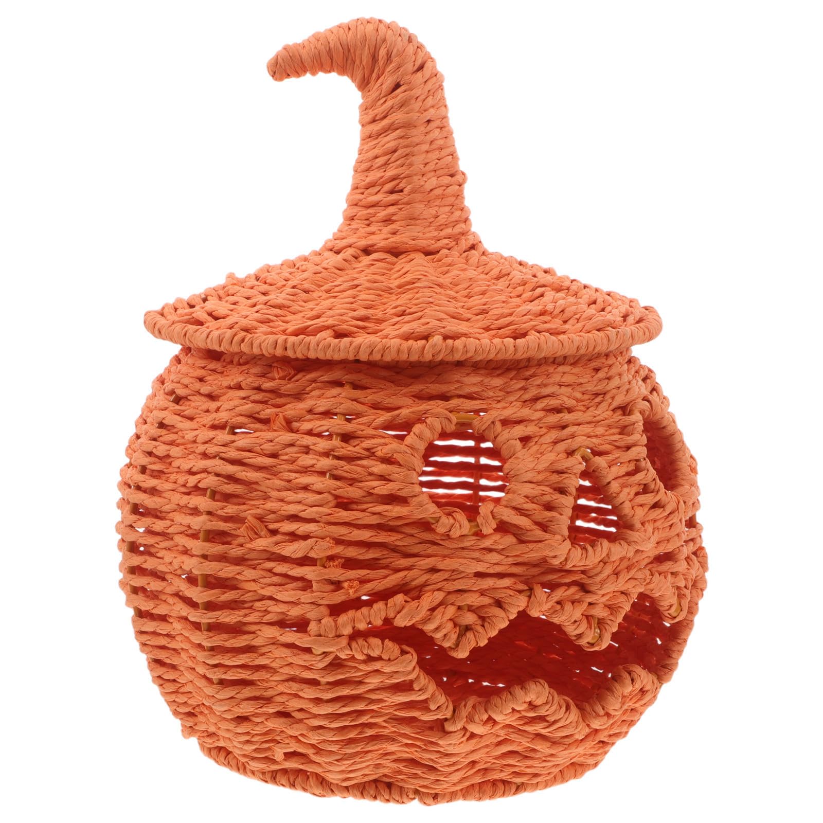 VALICLUD Kürbis Papierlaterne mit Hexenhutdeckel, Halloween Geschenkideen