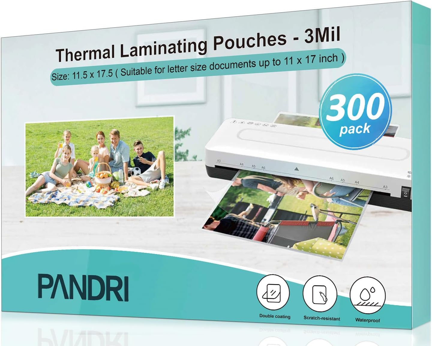 100 Pack Laminating Sheets Hold 11 X 17 Inch Sheet 3 Mil Clear Thermal Lamina - View #6