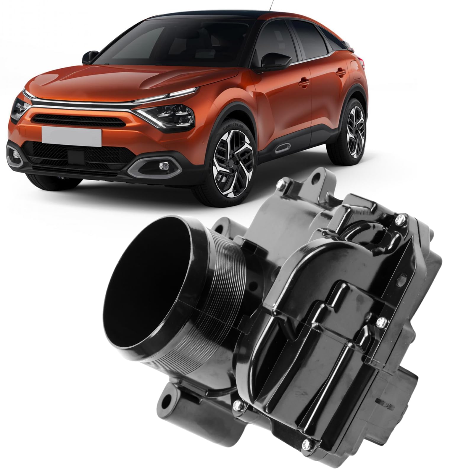 Drosselklappengehäuse für Citro C4 F20 F21 F30 F80 R56 R57 R58 R59 R60 R61 C40000163631 Throttle Body Drosselkörper 13548624189 13548675278 8624189