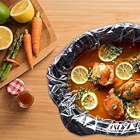 Vista 3 de Bolsas de cocina desechables sin BPA para olla de cocción lenta, para ollas ovaladas o redondas, tamaño grande de 13 x 21 pulgadas, se adapta de 3 a