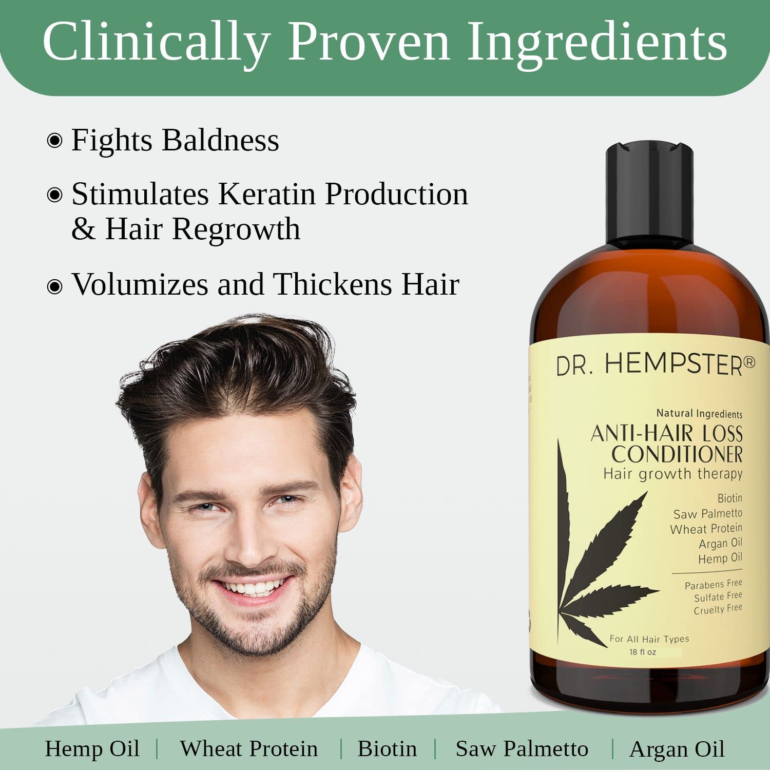 Dr Hempster Hair Growth Conditioner with Biotin and Hemp
