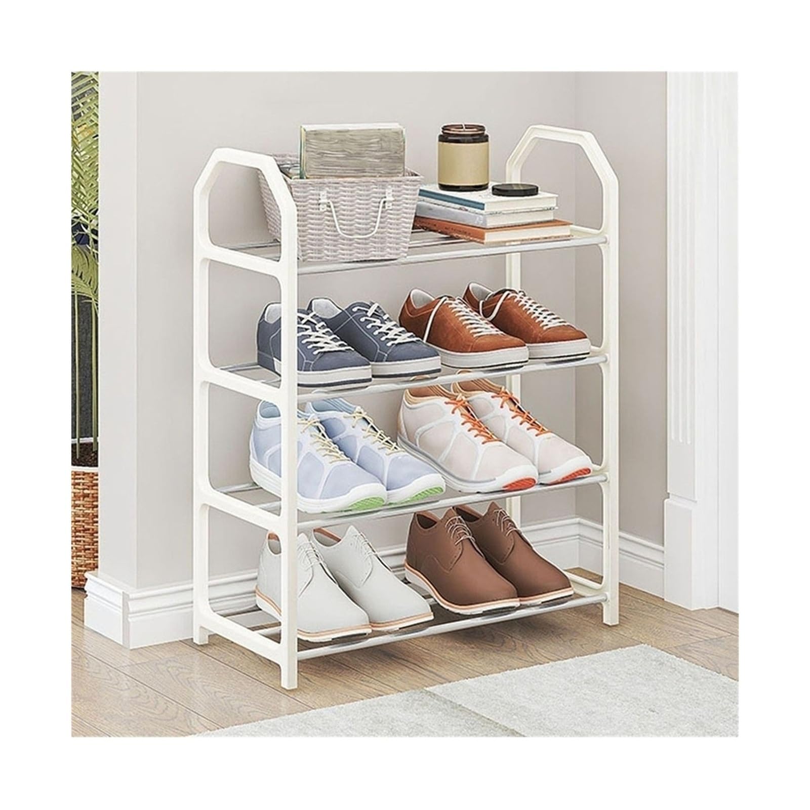 Étagère à chaussures solution de rangement placard couloir