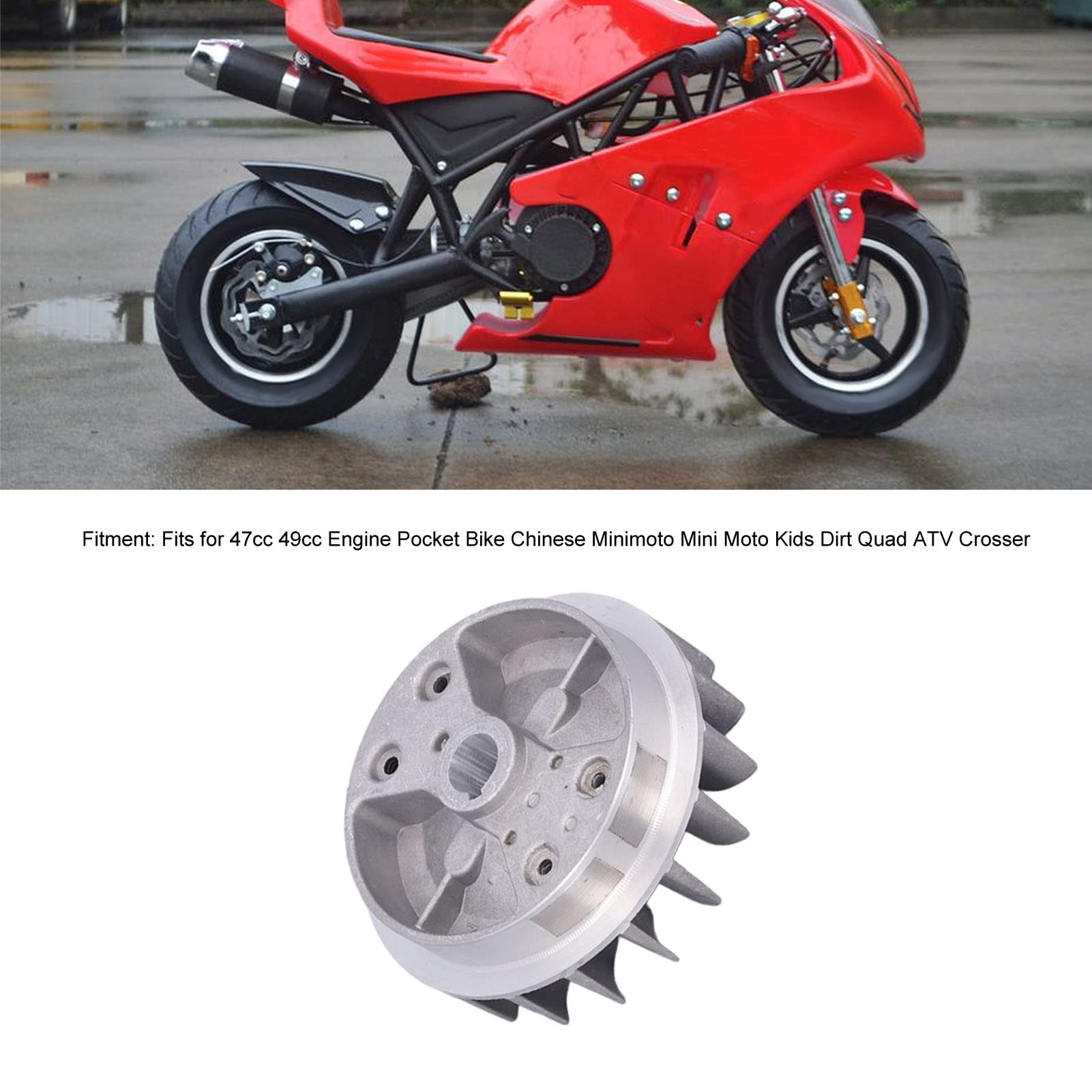 Aramox Motorrad Starterschwungrad - Recoil Starter Für 47-49ccm 2-Takt Motoren