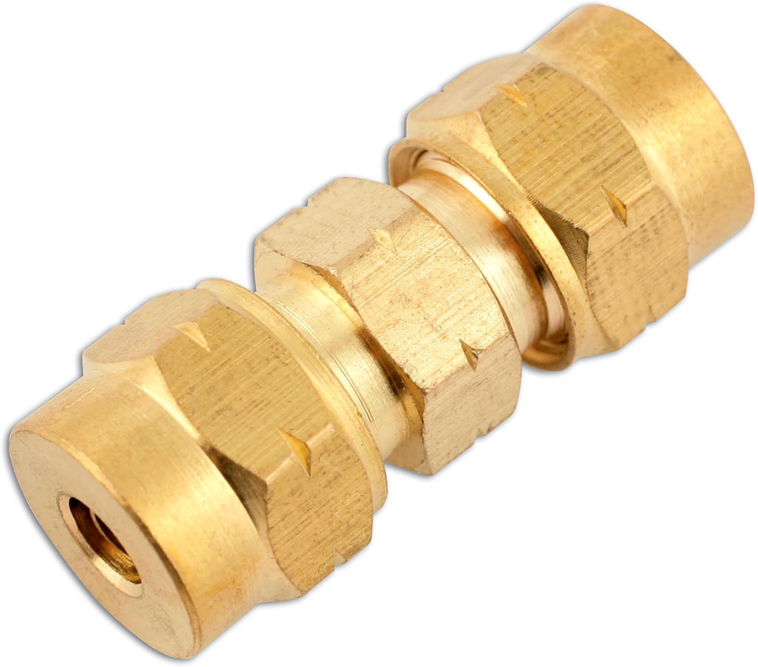 Connect 31155 8mm Brass Straight Coupling (Pack of 10)