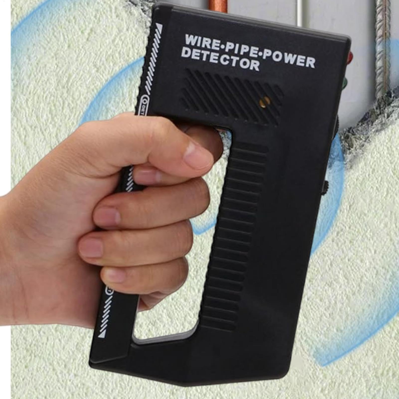 Metal detector per scanner a parete per tubi, metal detector per tubi metallici, Localizzatore di cavi elettrici regolabile ad alta sensibilità nel muro, Allarmi sonori e visivi, scanner da parete mul
