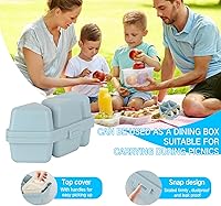 Vista 4 de HIBILDER 6 in 1 Onigiri Mold Triangle Sushi Mold Once Quickly Make 6pcs Sushi - Multifunctional Rice Ball Mold for Making and Storing Sushi