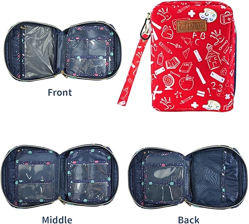 Miniatura 6 de ATDIAG Bolsa vacía para botiquín de primeros auxilios para niños, ideal para el coche, el hogar y los viajes